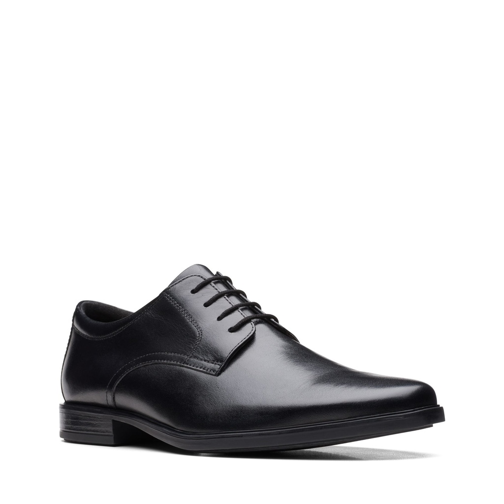 Clarks Howard Walk Black Leather