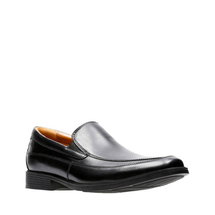 Clarks Tilden Free Black Leather