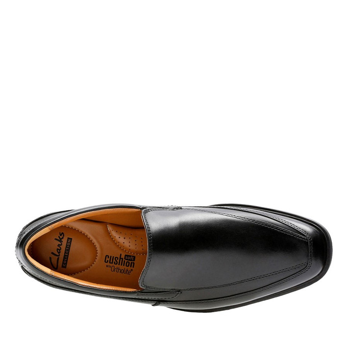 Clarks Tilden Free Black Leather