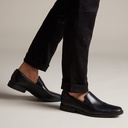 Clarks Tilden Free Black Leather