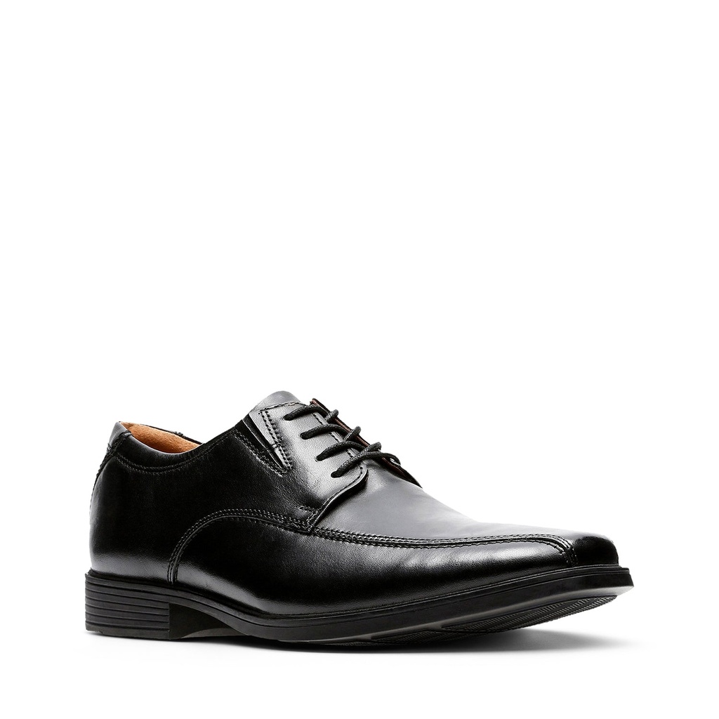 Clarks Tilden Walk Black Leather