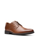 Clarks Whiddon Plain Dark Tan Leather