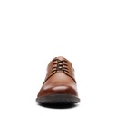 Clarks Whiddon Plain Dark Tan Leather