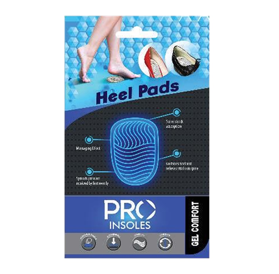 Pro Insoles Gel Comfort Heel Pad Size Small