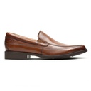 Clarks Tilden Free Dark Tan Leather