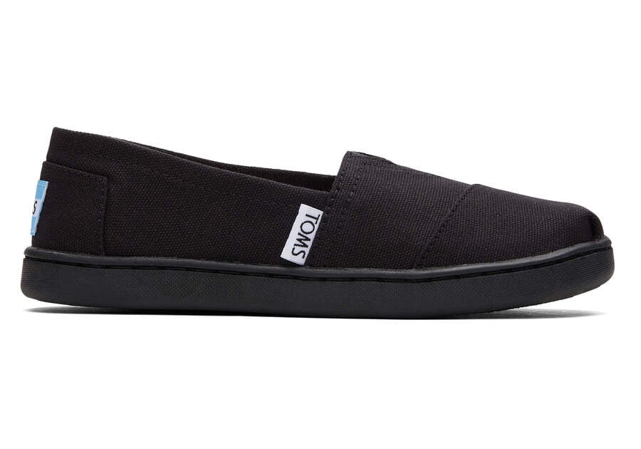 TOMS Youth Alpargata Canvas 10010530 - Black (31.5)