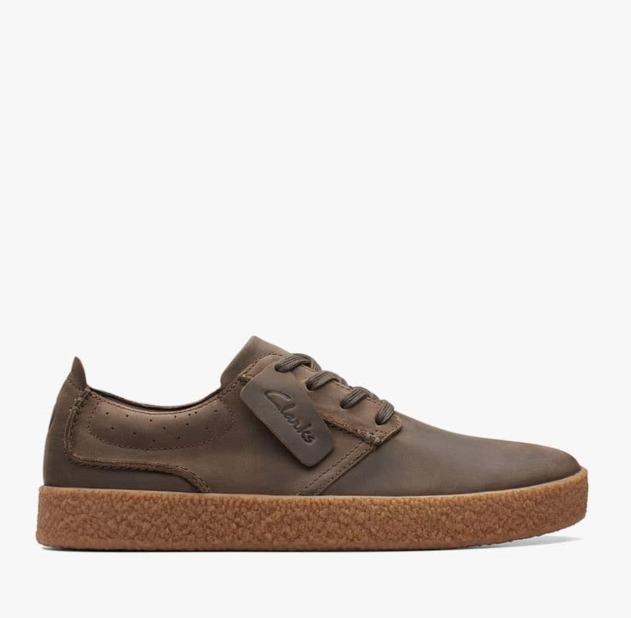 Clarks StreethillLace Dark Olive Leather