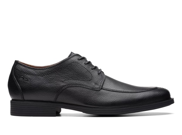 Clarks Whiddon Apron Black Tumbled