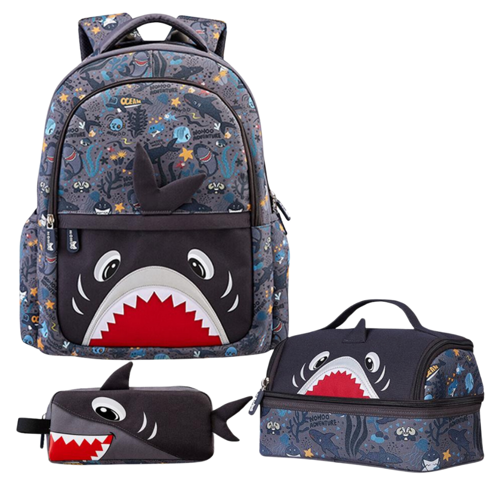 Nohoo School Backpack Set - Shark