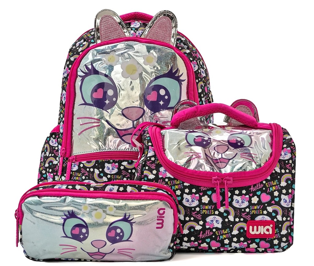 WIA SWEET CAT BAG SET SWG-007 - BLACK