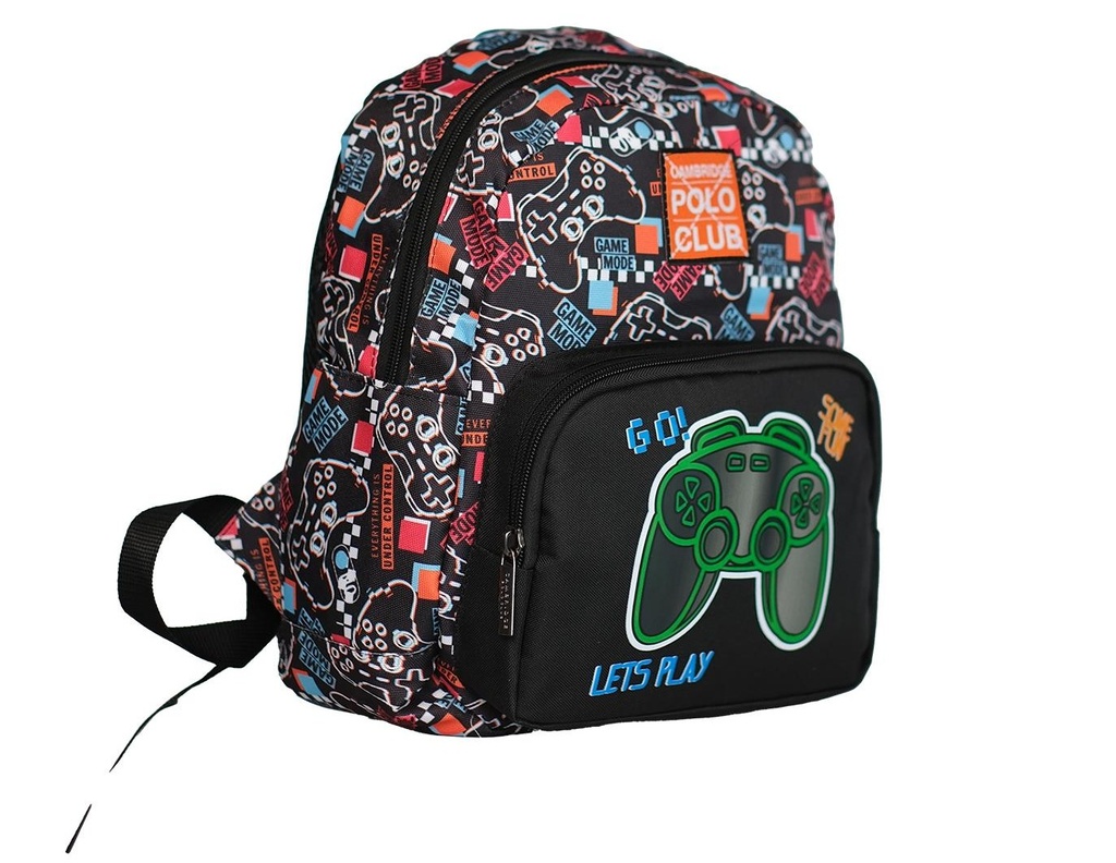CAMBRIDGE POLO CLUB PRESCHOOL BAG CPO4075 - BLACK