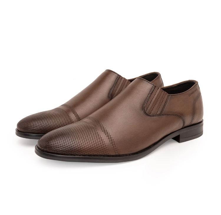 THOMAS CRICK SLIP-ON SHOES WITH SECURE FIT TC-2330TK -  TEAK (40)