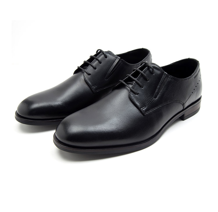 THOMAS CRICK FORMAL PLAIN VAMP LACE UP DERBY SHOE TC-2315BL BLACK