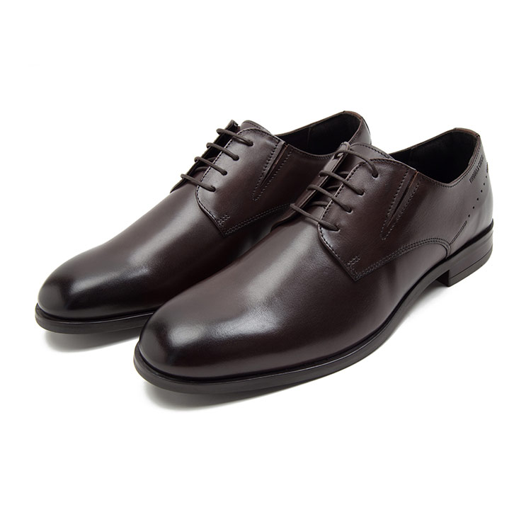 THOMAS CRICK FORMAL PLAIN VAMP LACE UP DERBY SHOE TC-2315BR BROWN (40)