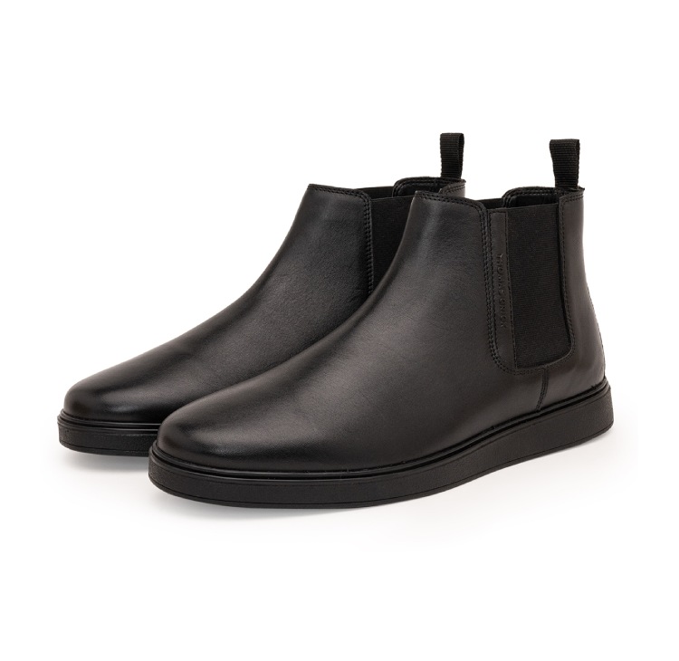 THOMAS CRICK GENUINE LEATHER CHELSEA BOOTS TC-2323BLK -BLACK (40)