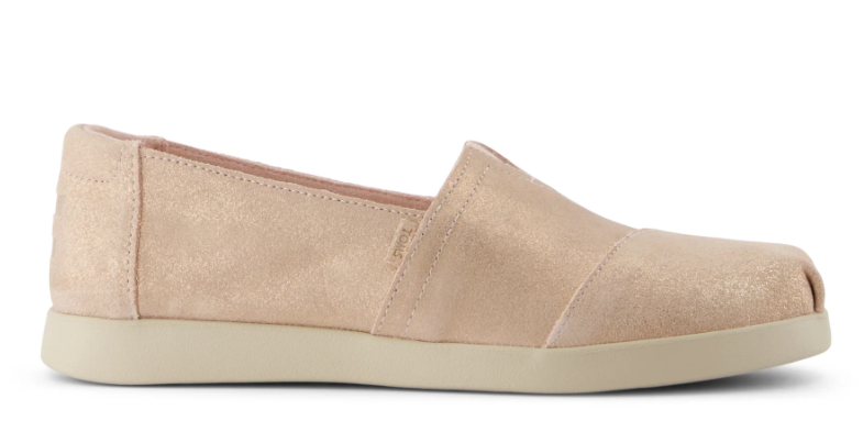 TOMS Alpargata Plus 10021918 - Pale Rose Metallic Suede