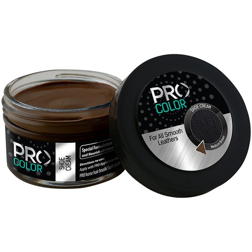 [1615103] Pro Color Shoe Cream 50ML Medium Brown