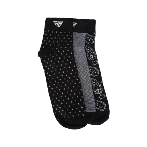 Redtape Ankle Length Socks 3 Pack RSX331A Black Navy White