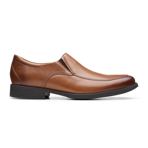 Clarks Whiddon Step Dark Tan Leather