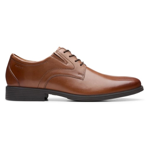 Clarks Whiddon Plain Dark Tan Leather