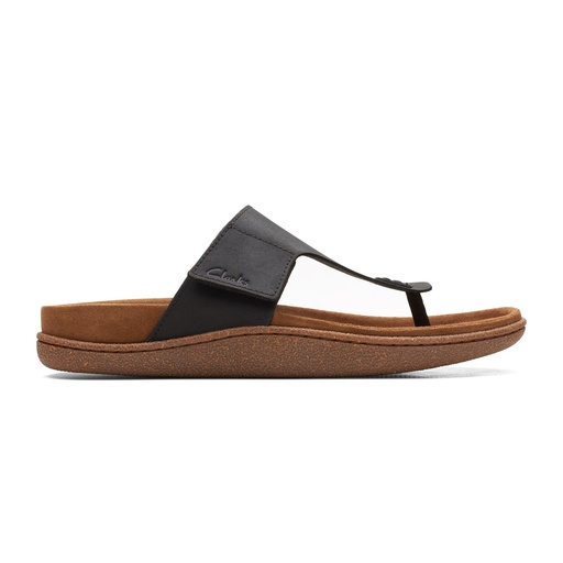 Clarks Pilton Post Black Leather