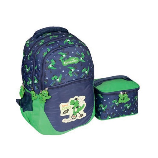Kocak Boys School Bag & Lunch Box - Super Dino 1350