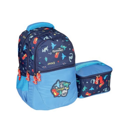 Kocak Boys School Bag & Lunch Box - Chomp 1350
