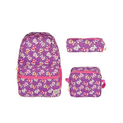 Kocak 3 Piece School Bag, Lunch Bag, Pencil Case Set - Bear 8640