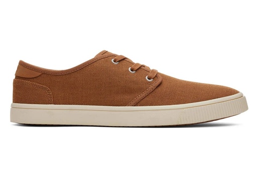 TOMS Carlo Heritage Canvas Lace-Up Sneaker 10020300 Tan