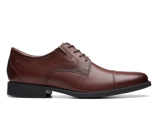 Clarks Whiddon Cap Mahogany Leather