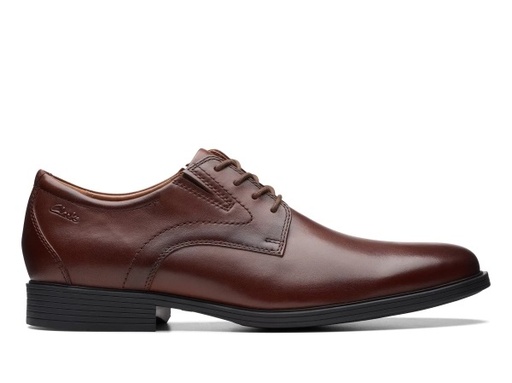 Clarks Whiddon Plain Mahogany Leather