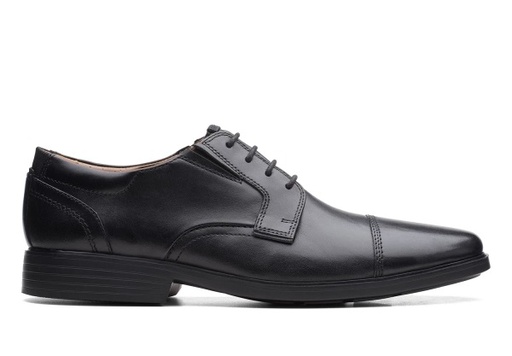 Clarks Clarkslite Cap Black Leather
