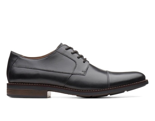 Clarks Becken Cap Black Leather