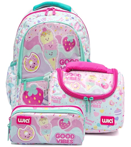 WIA ICE CREAM BAG SET SWG-003 -  WATER GREEN PINK 