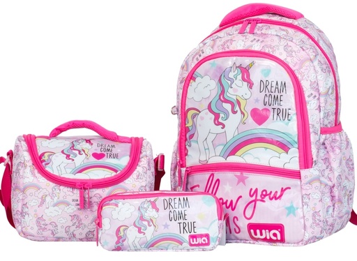 WIA SOFT UNICORN BAG SET  SWG-006 - PINK 