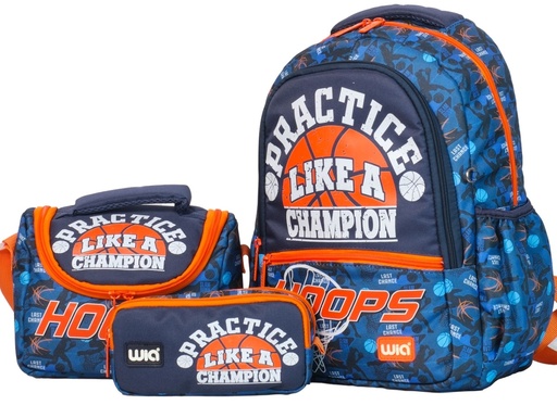 WIA BASKETBALL BAG SET SWG-011 - NAVY BLUE