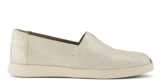 TOMS Alpargata Plus 10021548 - Champagne Metallic Suede