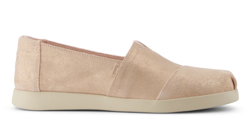 TOMS Alpargata Plus 10021918 - Pale Rose Metallic Suede